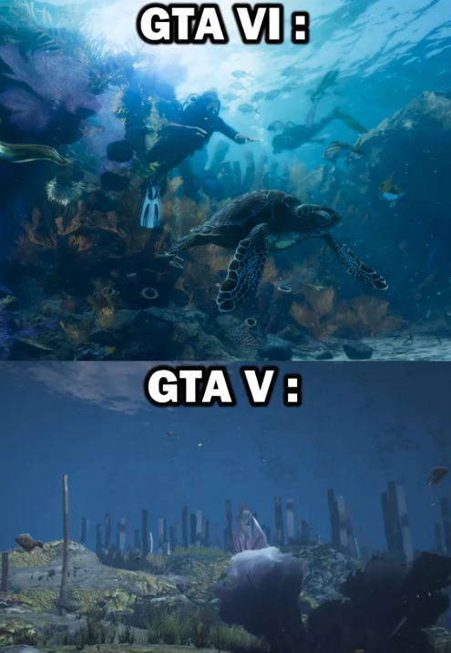 <p>DIFERENCIAS DE FONDO MARINO ENTRE GTAS</p>